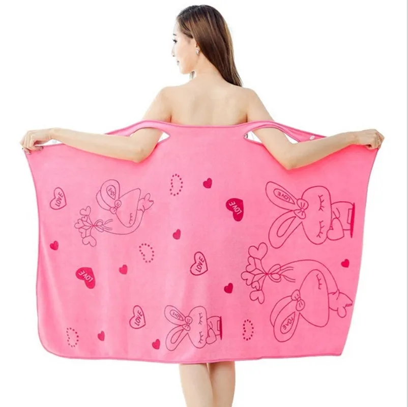 

Soft Bath Towel Fashion Women Sexy Wearable Quick Dry Magic Bathing Beach Spa Bathrobes Wash Clothing Beach Dresses Wholesale