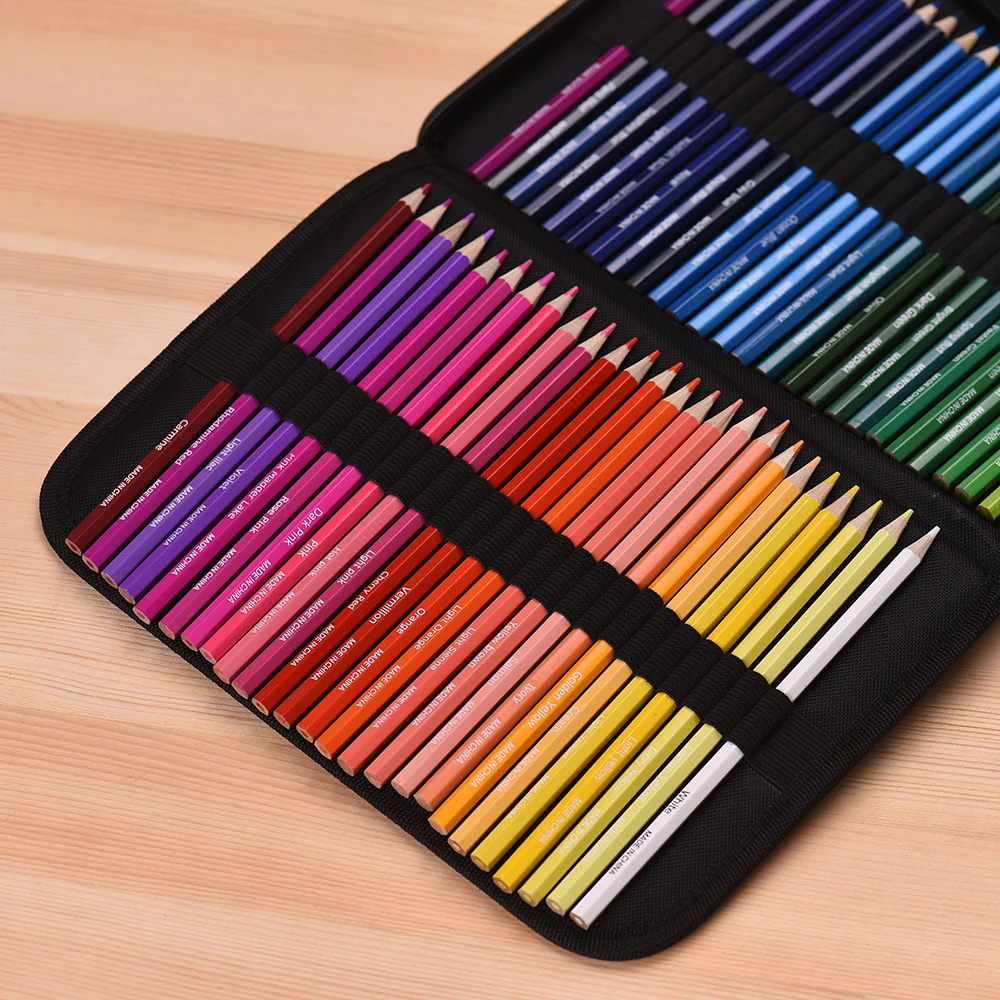 Профессиональный набор цветных карандашей в течение 3 Слои на молнии для