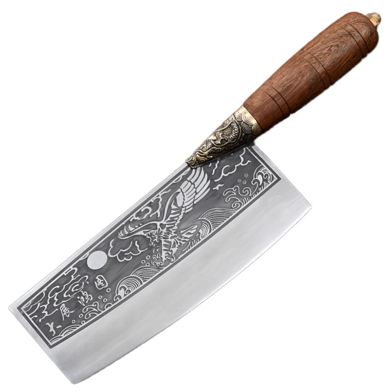 

Longquan 7 дюймов Ножи накири Орел вены ручной работы кованые стальные кухонные ножи накири нож для нарезания овощей мяса