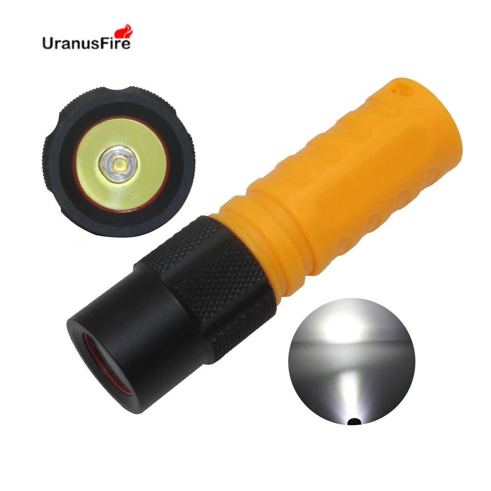 

Светодиодный водонепроницаемый фонарик для дайвинга Uranusfire XPG, светодиодный подводный фонарь для подводного плавания 18650, портативный фонар...