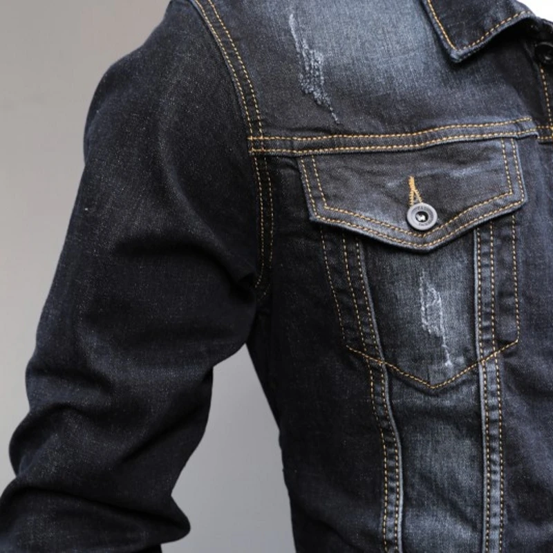 

Spring New Fashion Women Men's 2 Piece Sets Vintage Embroidery Long Sleeve Slim Denim Jacket Coats And Jeans Pants Man Clothes