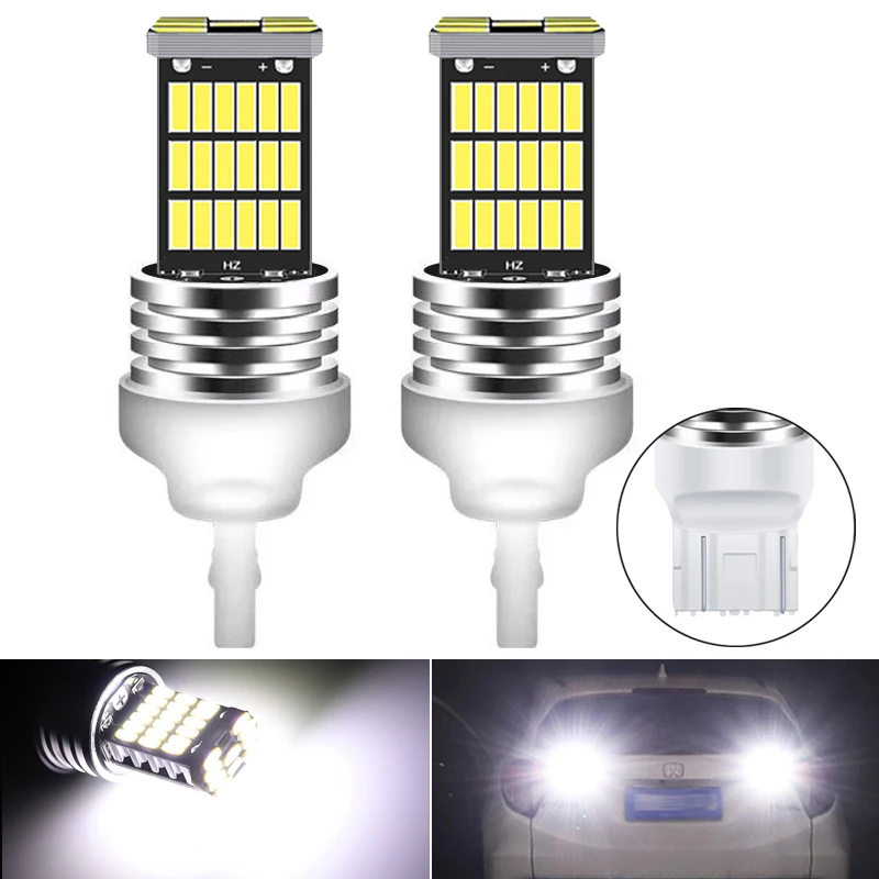 2 шт. Автомобильные светодиодные лампы T20 7443 7440 Canbus 4014 45SMD 6000 К|Сигнальная лампа| |