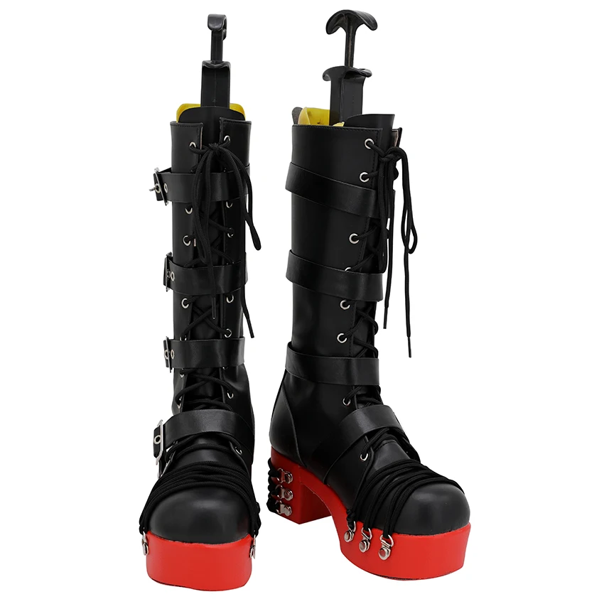 Обувь для костюмированной вечеринки DOA5 Dead or Alive 5 высокие сапоги на толстой