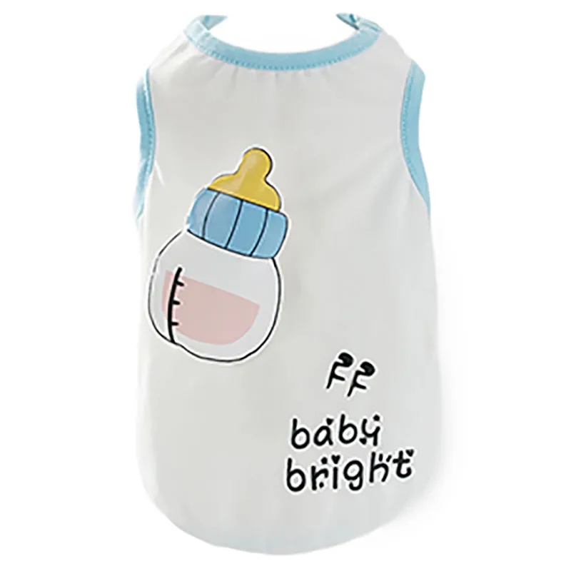 

Summer Pet Clothes Spring Cute Cotton Dog Clothes For Small Medium Dogs Puppy Cat Vest Shirt French Bulldog Outdoor Costumes