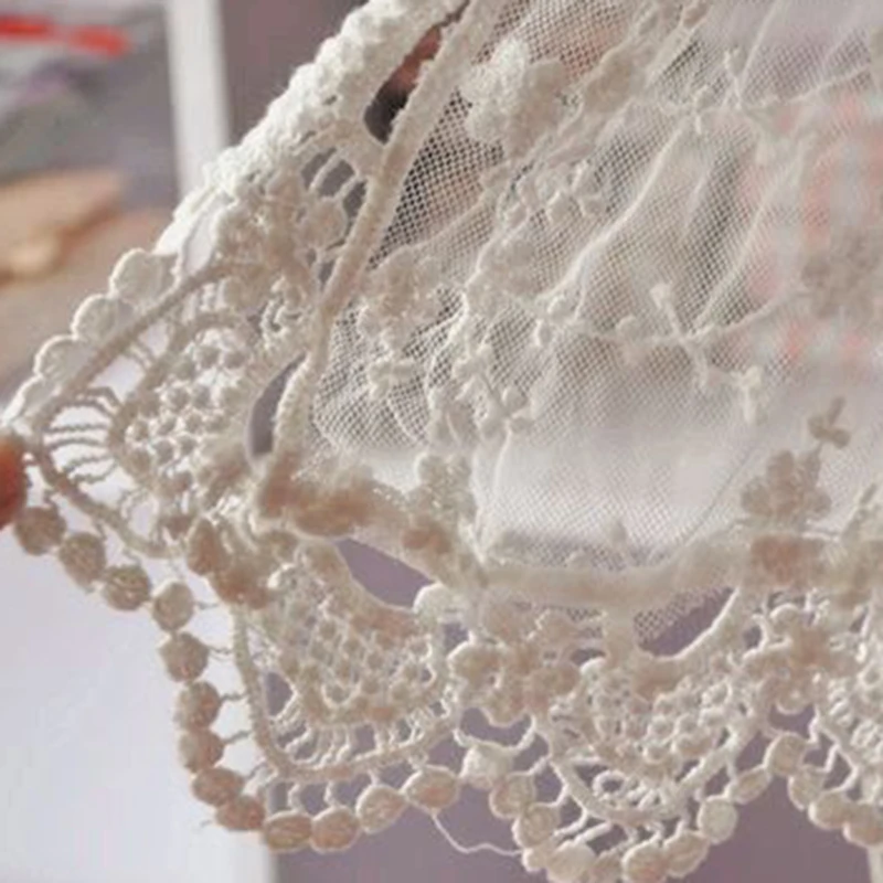 

New Spring Winter Fashion Accessories Lace Scarf White Or Beige Color Soft and Comfortable Shawls 2 Color For Women Ladies