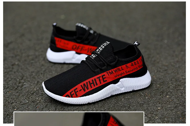 Autumn New Style Men Shoes Fashion Casual Mesh Shoes Stylish Rubber Shoes Sneakers Low Top Breathable Korean-style Running