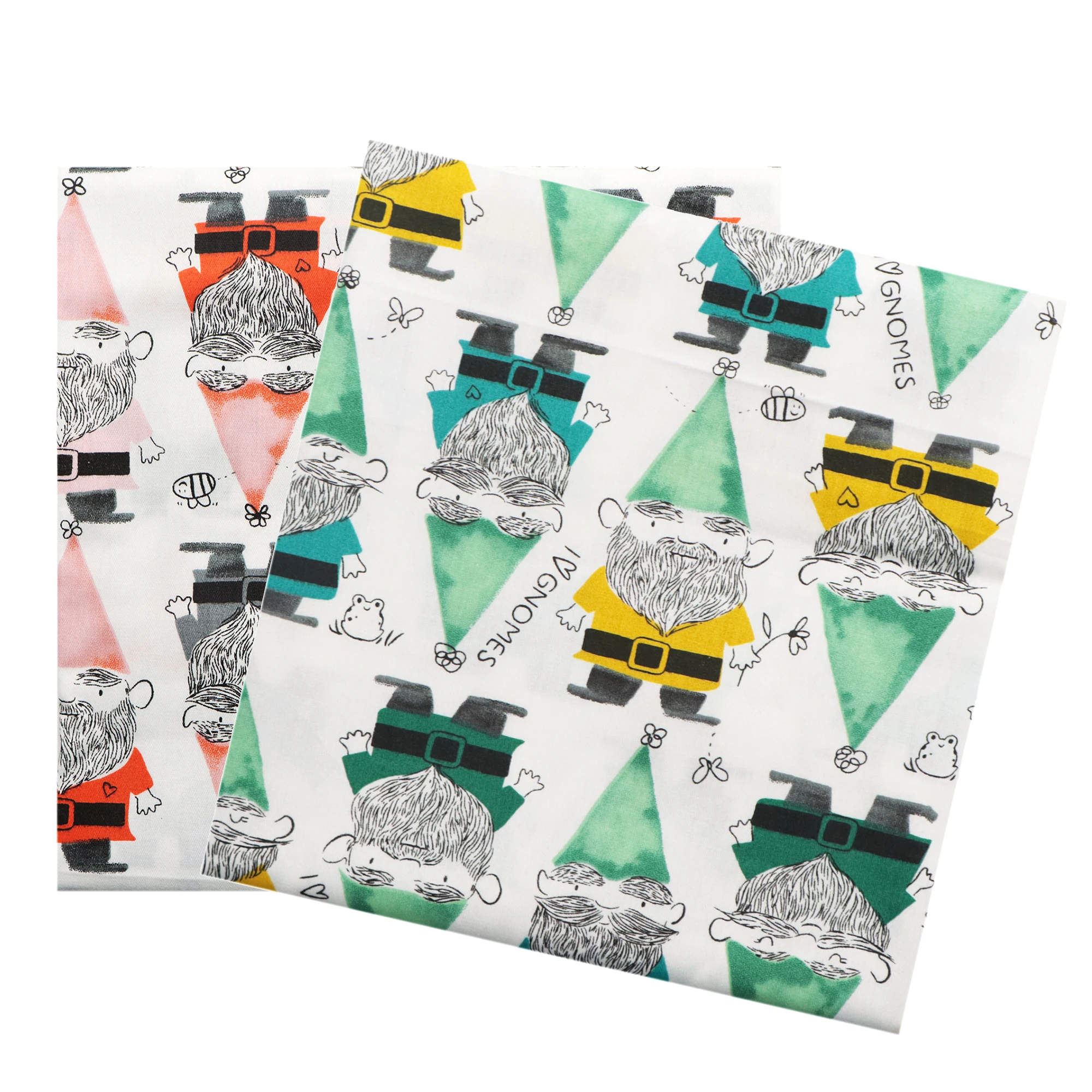 

50*145cm Christmas Santa Printed 100% Cotton Fabric Patchwork for Cloth Puppet Garment Tissue Quilting Material Doll,1Yc13137