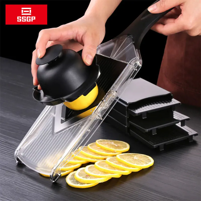 Многофункциональный овощерезка Mandoline Slicer ручная Картофелечистка терка для