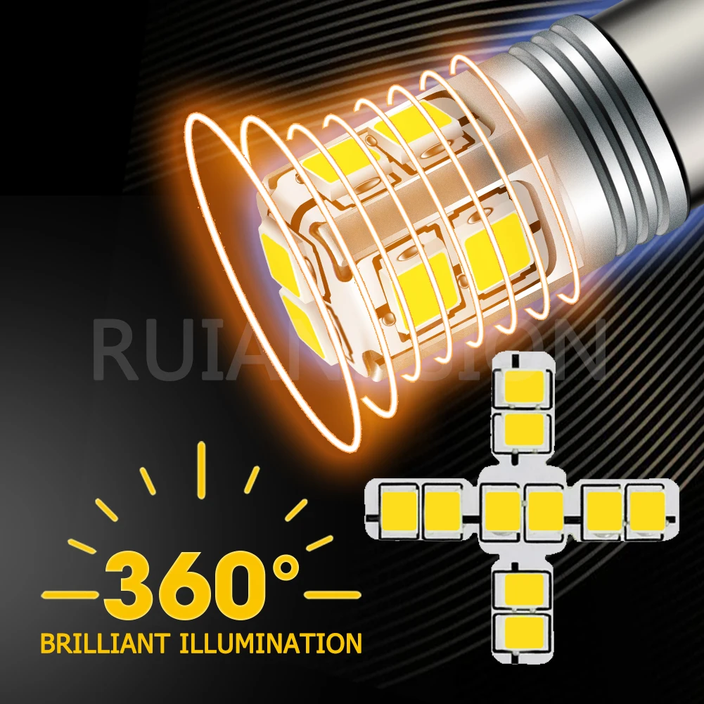 2 шт. Canbus BAY9S BA9S BAX9S грузовик H6W H21W T4W 3030 10SMD светодиодные фонари заднего хода
