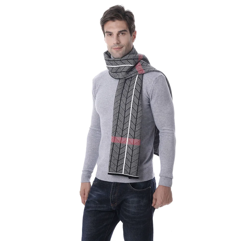 FS 2019 Элитный бренд зима кашемировый шарф для мужчин средства ухода за кожей шеи