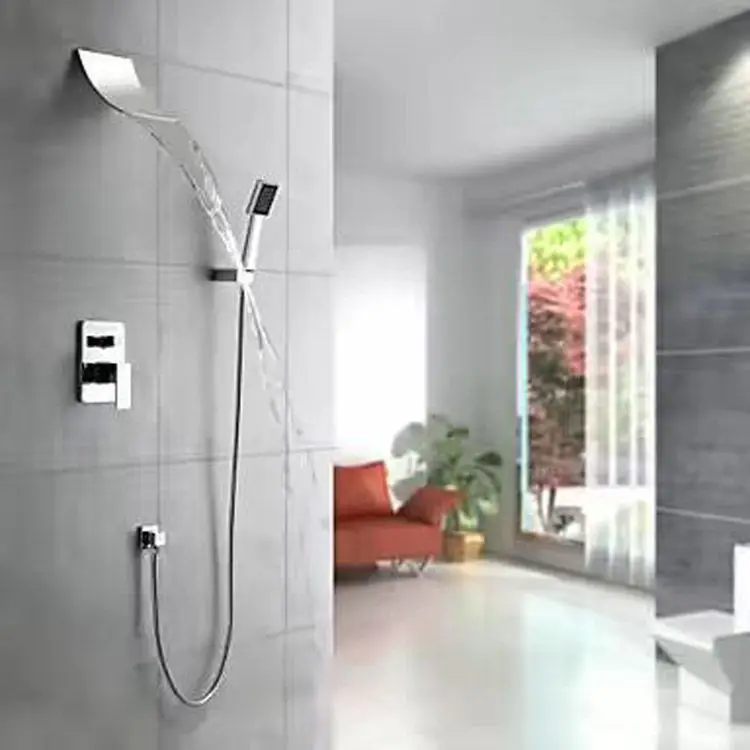 

Yiyu Brand Full Copper Hidden Faucet with Bracket Sprinkler Shower Set Faucet
