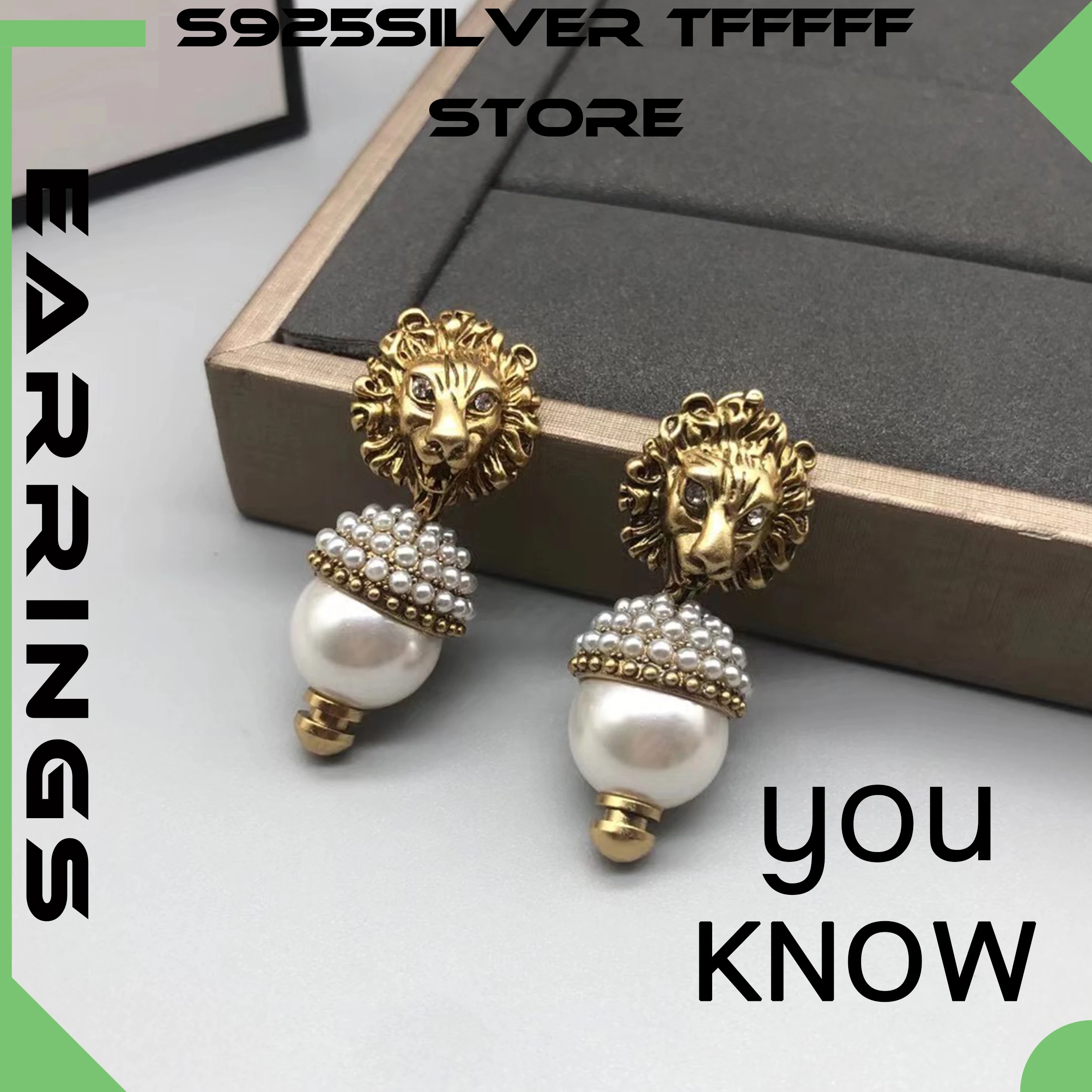 

Изысканные женские модные серьги из стерлингового серебра S925, оригинальные высококачественные фирменные украшения, Изысканный логотип, пр...