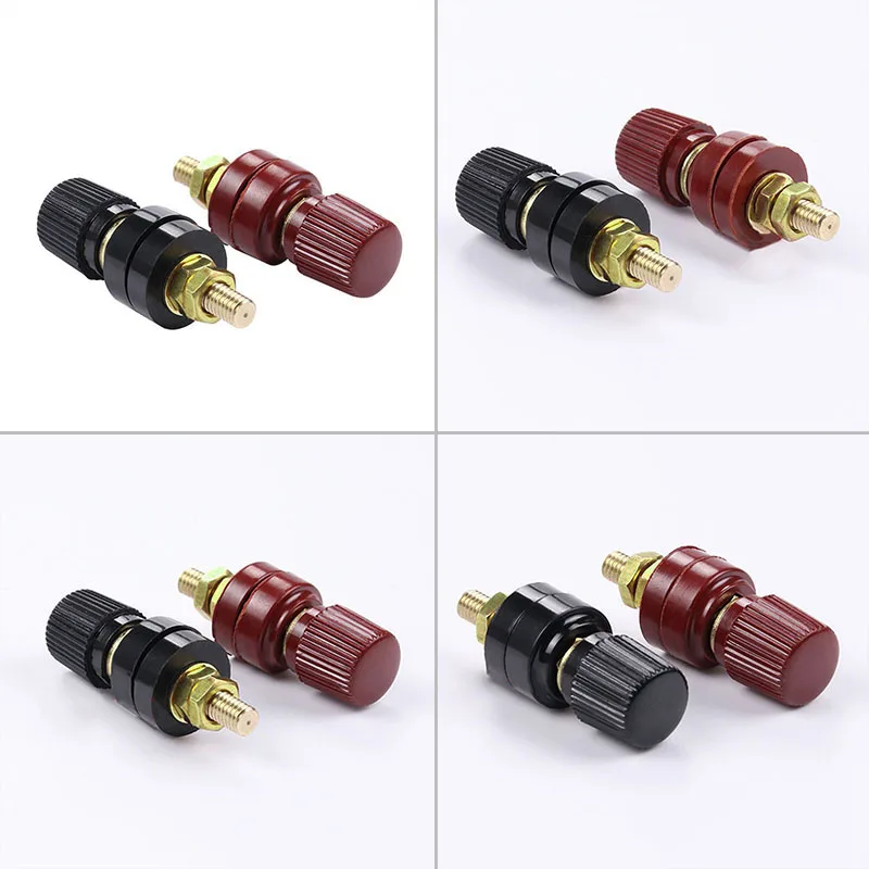 

These Post Connectors Are Flexible And Suitable For 6mm Stud Cable Connection Or Extended Jumper Black+red Power Terminal M6