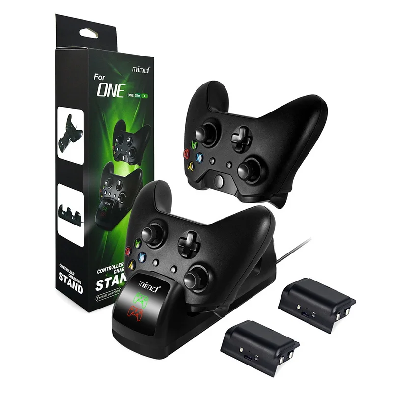 Для XBOX ONE контроллер двойной зарядки док-станция зарядное устройство комплект +