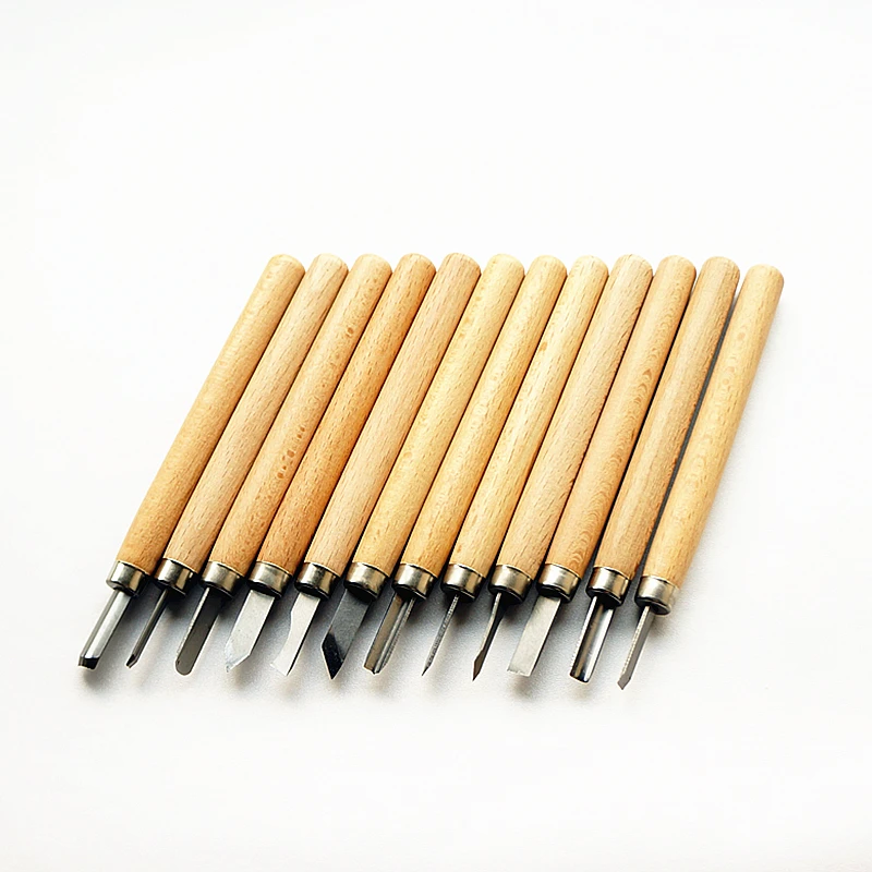 12 шт./компл. искусственный нож ручной резец набор столярных искусств инструмент