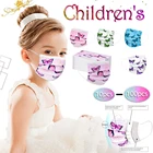 1020 Вт, 30 Вт, 4050100 шт одноразовая маска для лица маска для детей розового цвета с принтом бабочка маска для лица для личного 3ply петли уха маска для лица