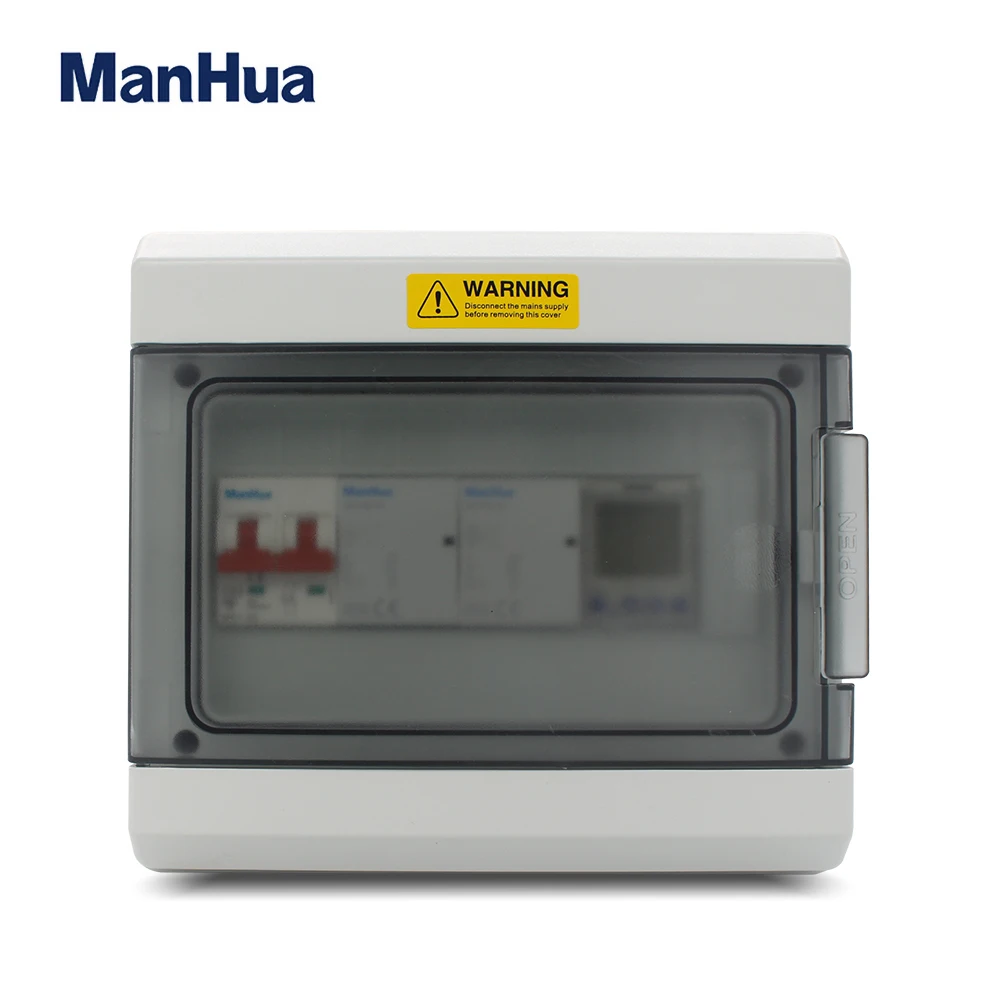 Manhua Multifunctional 2 channels 63A Waterproof Protection Digital Timer Temporizador MT822 Digital Timer Switch Control Box