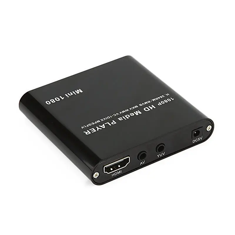 AMS Mini Full HD 1080P медиаплеер Поддержка HDMI/AV/USB/SD/MMC внешний HDD с европейской