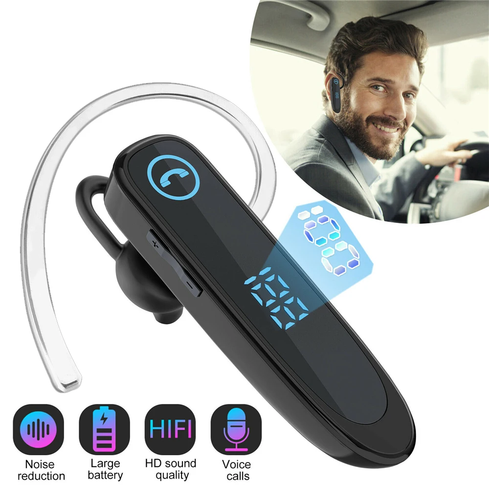 

Беспроводные Bluetooth-наушники с микрофоном, светодиодный