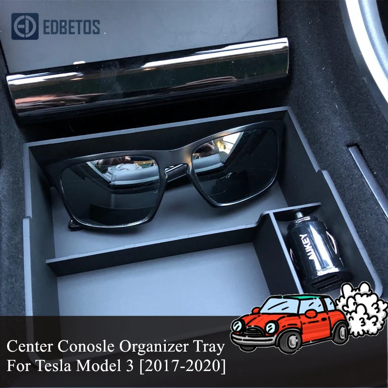 

Car Central Console For Tesla Model 3 2017 2018 2019 2020 Interior Accessories Stowing Storage Box