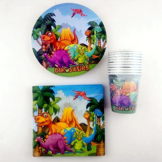 

60pcs/lot Dinosaur Theme Decoration Napkins Cups Happy Birthday Events Party Tableware Set Baby Shower Boys Kids Favors Plates