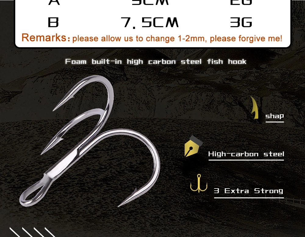 Experimente lo último en ganchos de pesca con nuestro diseño de acero alto en carbono