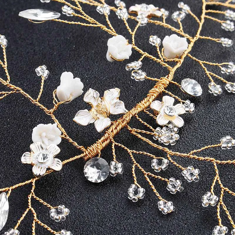 FORSEVEN изысканные хрустальные бусины полимерные ободки диадемы коронки для волос