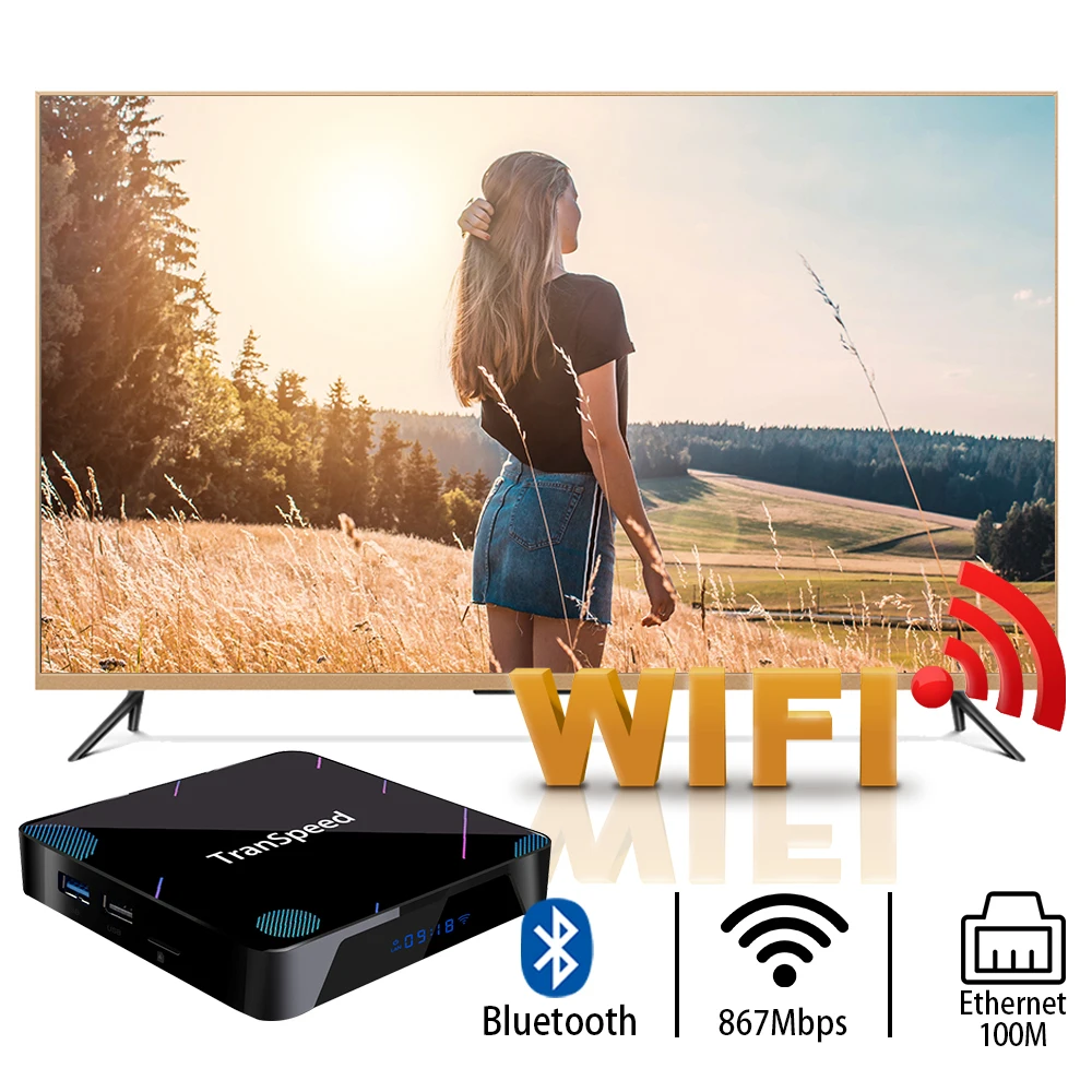 ТВ-приставка X3 Plus на Android 10 0 4K 8K 4 + 128 ГБ Amlogic S905X3 32/64 Bluetooth 1000 Мбит/с Wi-Fi голосовой