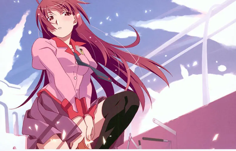 Аниме из сериала моногатари Senjougahara Hanekawa Kanbaru Школьная форма Косплей Костюм Хэллоуин вечерние костюмы