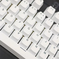 104 doubleshot backlit translucent abs keycaps for mechanical keyboard spanish replaceable key caps set for mx switches