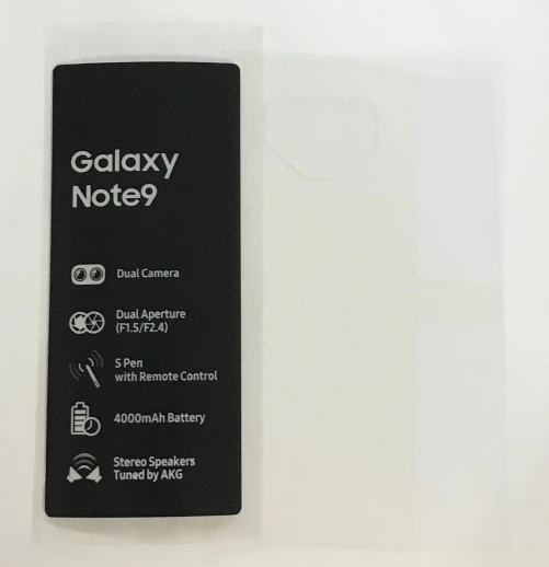 Заводская Защитная пленка для экрана 100 шт. задний корпус Samsung Galaxy S8 S9 S10 Lite S10E S20 Plus