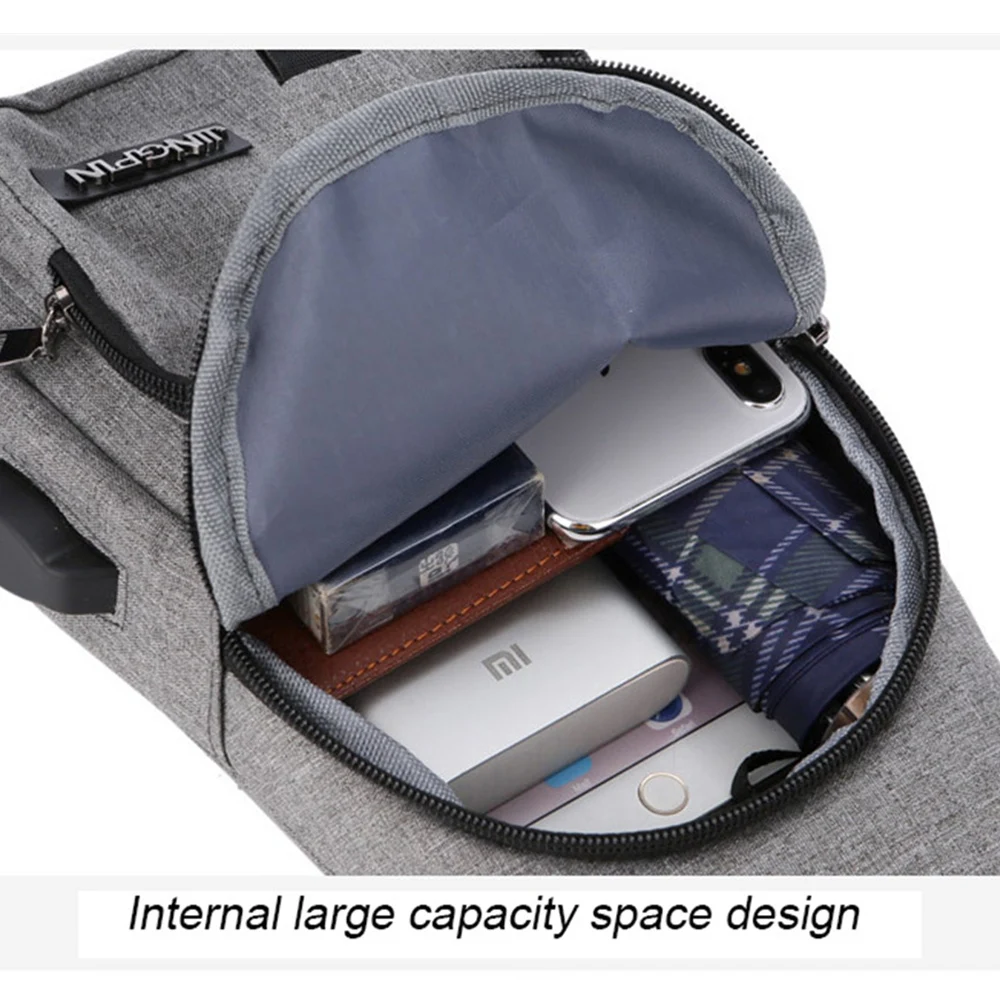 Usb зарядка нагрудная сумка водонепроницаемая износостойкая спортивная на одно