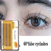 60 bundles 6d 10d eyelash extensions 0 1mm thickness true mink strip eyelashes individual lashes natural style makeup eye lashes