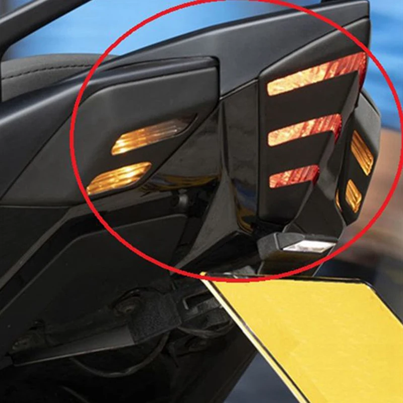 

for Yamaha T-MAX TMAX 530 2012-2016 Turn Signal Light Cover Tail Shell Caps Matte Black