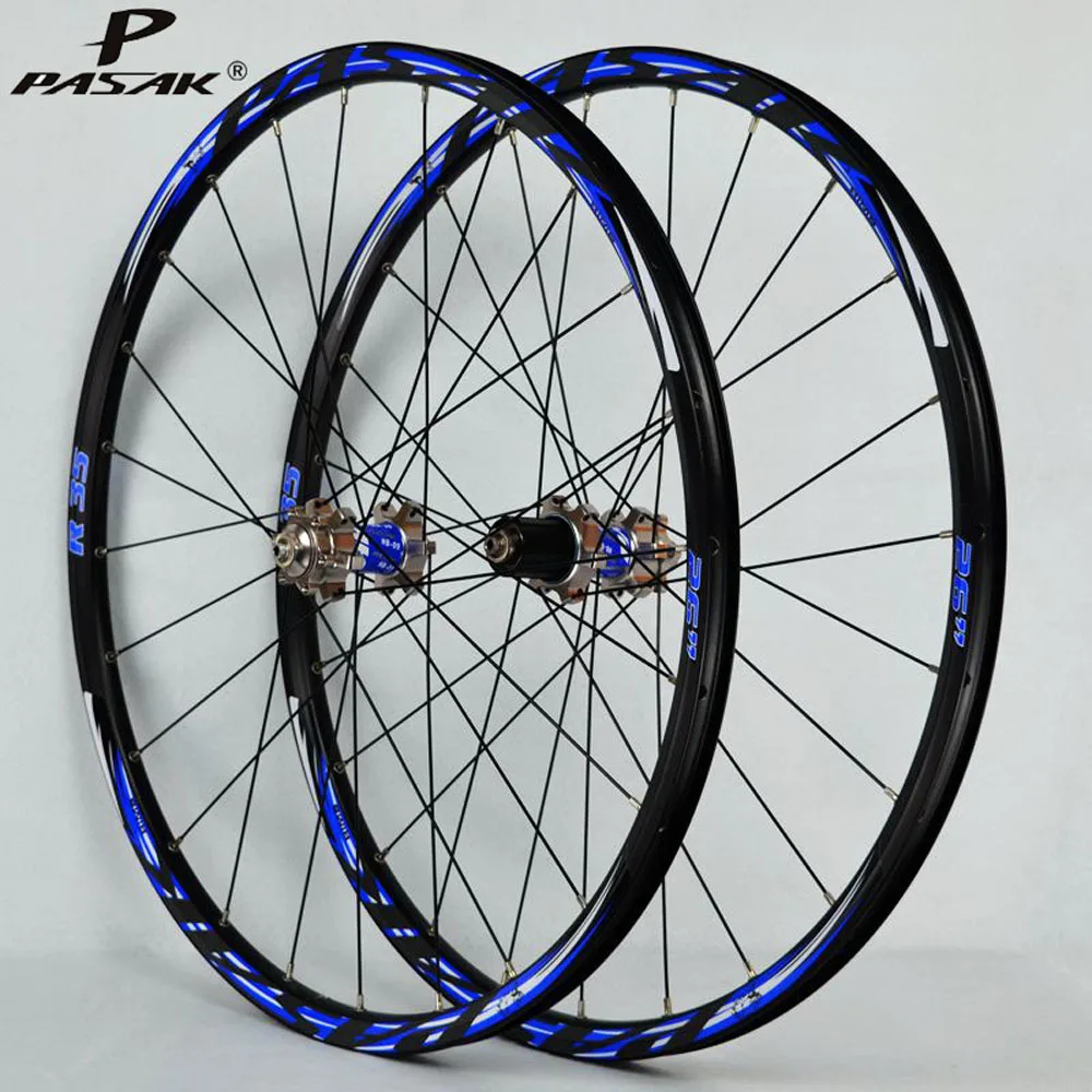 Pasak Mtb Колесная 26 27 5 er Гладкий подшипник спереди 2 сзади 4 Alu диски 24 Отверстия