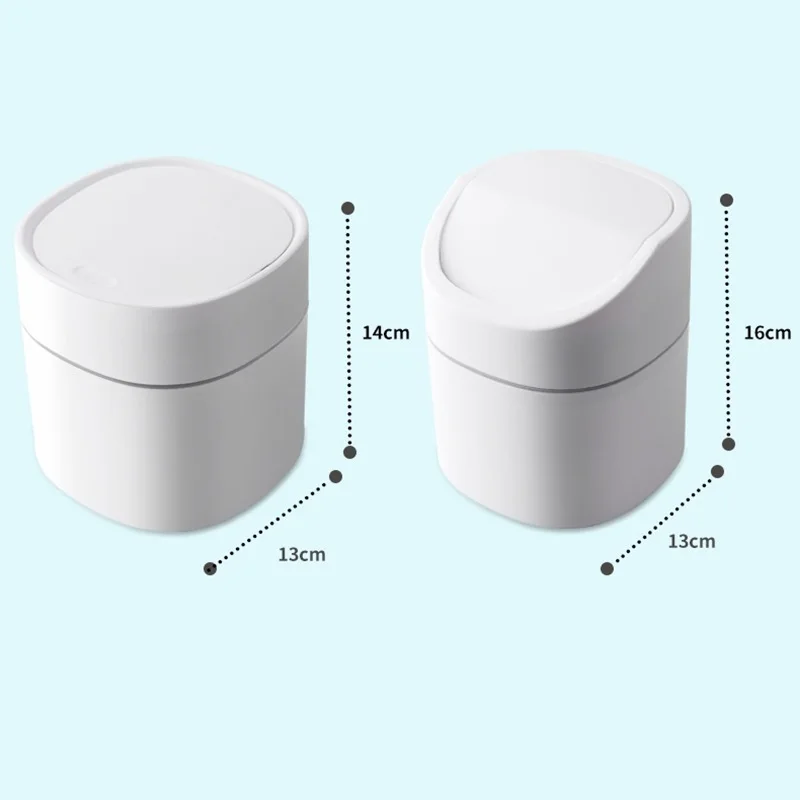 mini small waste bins desktop garbage basket home table plastic trash can office supplies dustbins sundries barrel box free global shipping