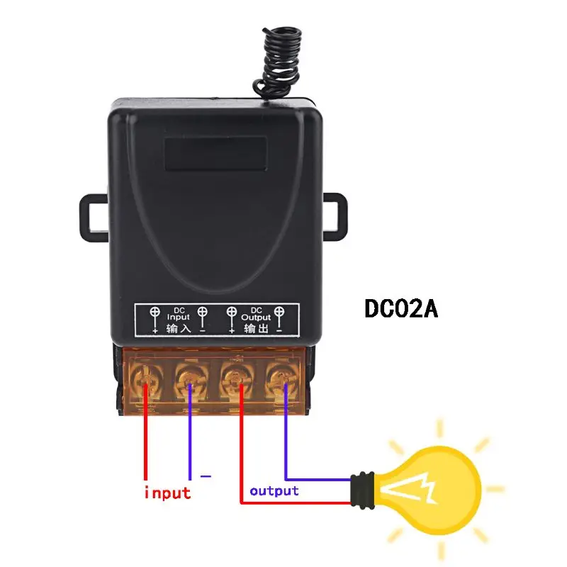 

Universal 433mhz DC9V-85V 2CH RF Wireless Remote Control Relay Switch Receiver