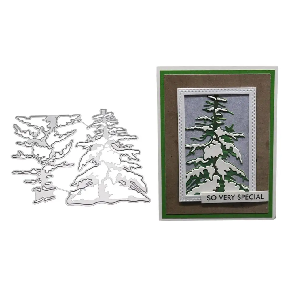 

Christmas Tree Die Cuts for Card Making,URYKE Metal Cutting Dies Stencil Decorations for DIY Embossing Scrapbooking New 2019