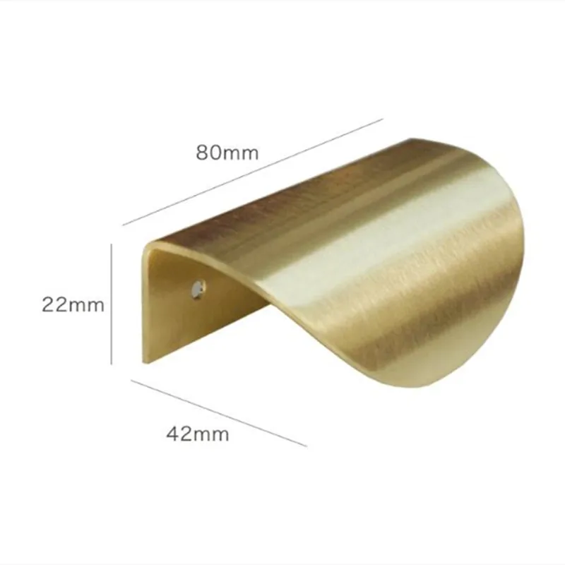 5pcs solid brass cabinet pulls gold furniture handles kitchen door handle copper drawer pull knobs modern style cupboard handles free global shipping