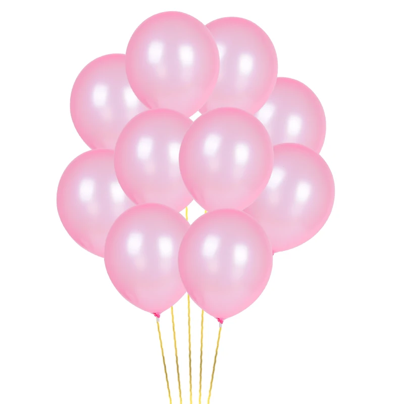 10 Pink Balloons Гигантский 36 дюймов Пол раскрыть вечерние шар черный круглый джинсы для маленьких мальчиков или девочек голубого и розового цвета Confetti Poppers нетоксичный порошок Baby Shower JL0049 - Цвет: 10 Pink Balloons