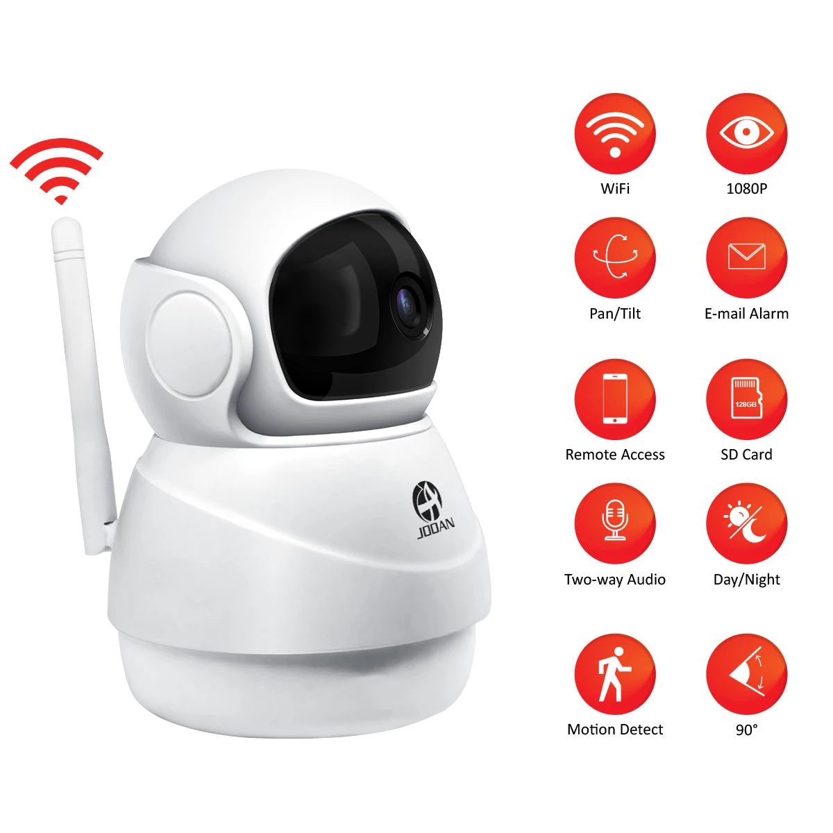 Wifi инфракрасная камера, камера безопасности, беспроводная Смарт ip-камера, Wi-Fi видео рекордер, наблюдение, детский монитор, 1080P 720P веб-камера