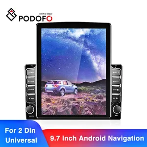 Автомагнитола Podofo, 2 Din, Android, 9,7 дюйма, GPS, без DVD, для Volkswagen Nissan