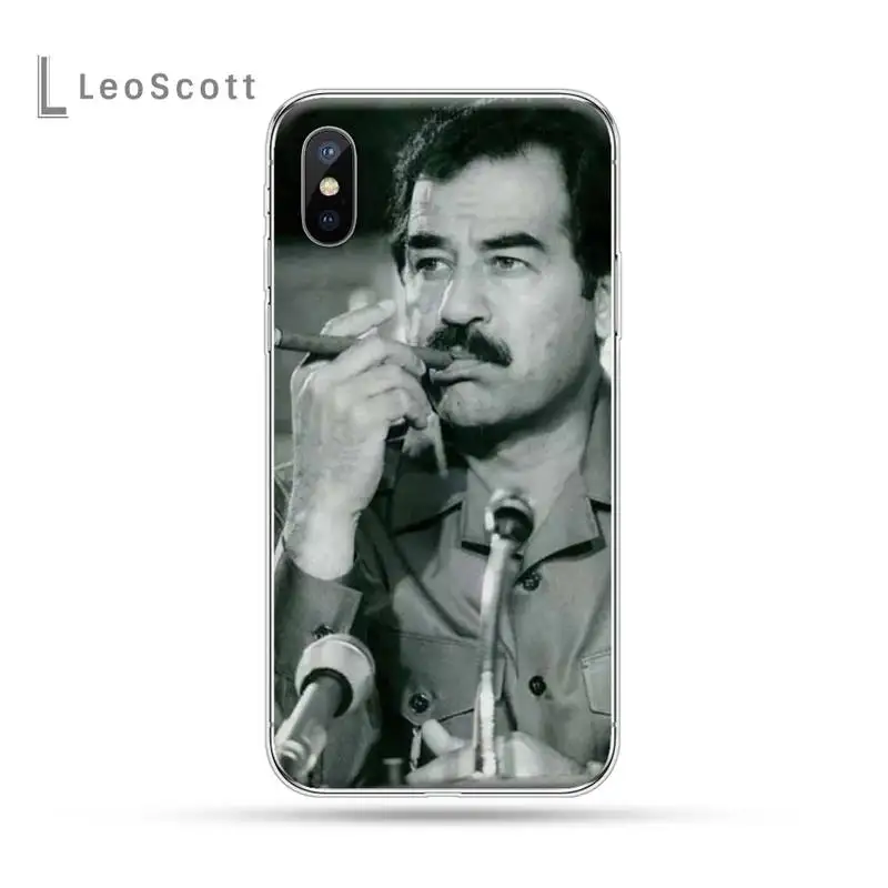 

Arabic Iraq Saddam Hussein pattern high quality luxury Phone Case For iphone 12 5 5s 5c se 6 6s 7 8 plus x xs xr 11 pro max