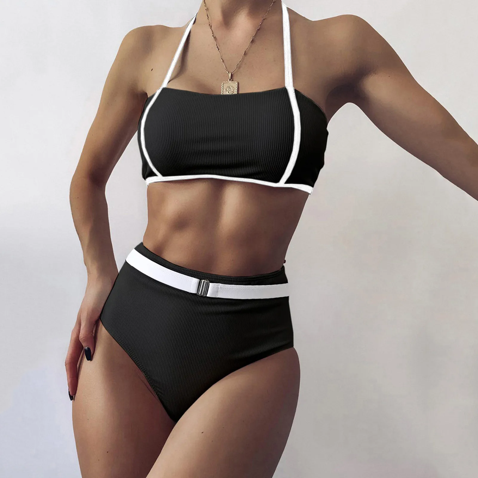 Женский купальник 2021 сексуальный бикини разные цвета купальный костюм для