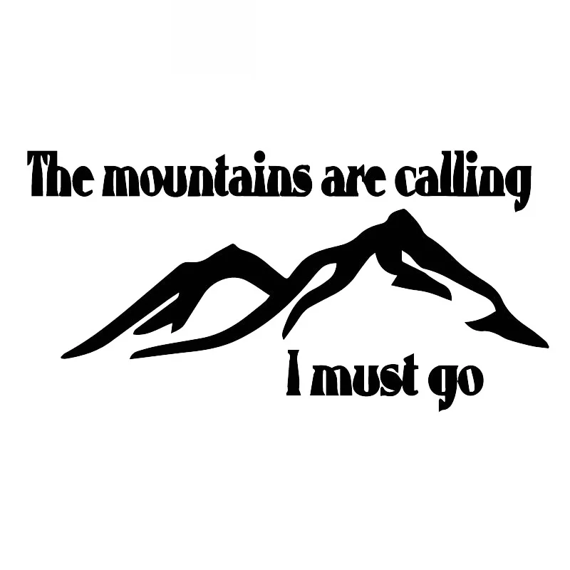 

Mountain Thrilling Adventure High-quality Decals Car Decoration Personality Pvc Waterproof Decals Black/white, 16cm*8cm
