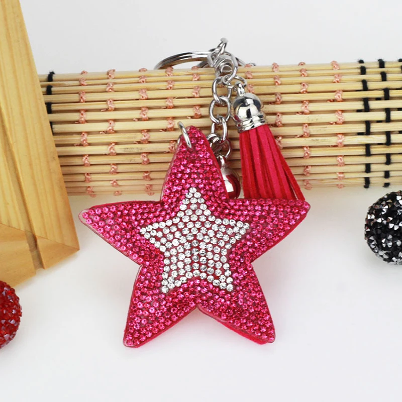 Пятиконечный Звездный брелок с полностью хрустальными стразы для женщин