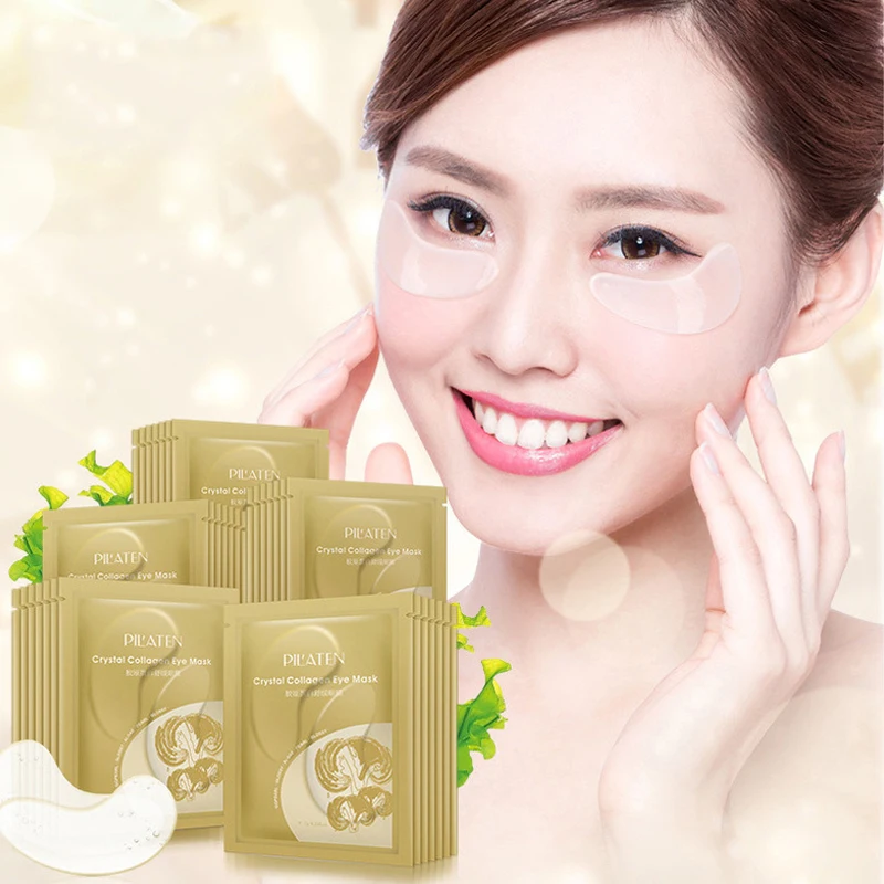 40 пар кристальных коллагеновых масок для глаз патчи ухода за глазами темные
