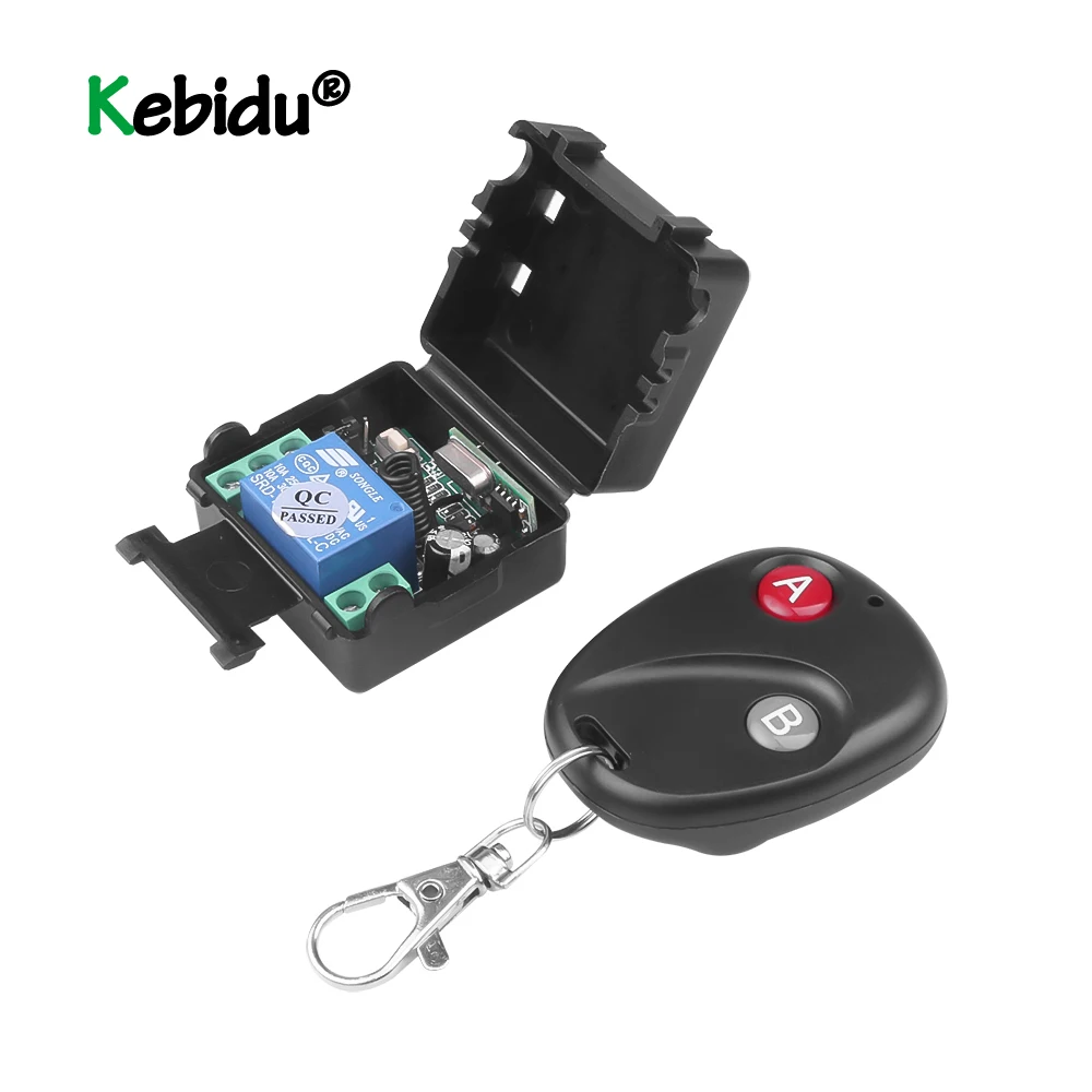 kebidu mini 433mhz DC12V 10A remote control Universal Wireless Remote Control Switch Telecomando Transmitter with Receiver | Электроника