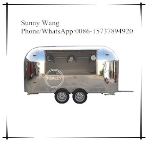 fast food truck trailer with high roof coffee bike for snack food hot dog cart