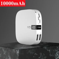mini power bank 10000mah portable charging poverbank external battery charger powerbank 10000 mah for xiaomi mi iphone 12 pro xr